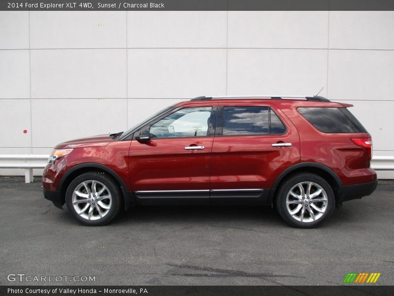 Sunset / Charcoal Black 2014 Ford Explorer XLT 4WD