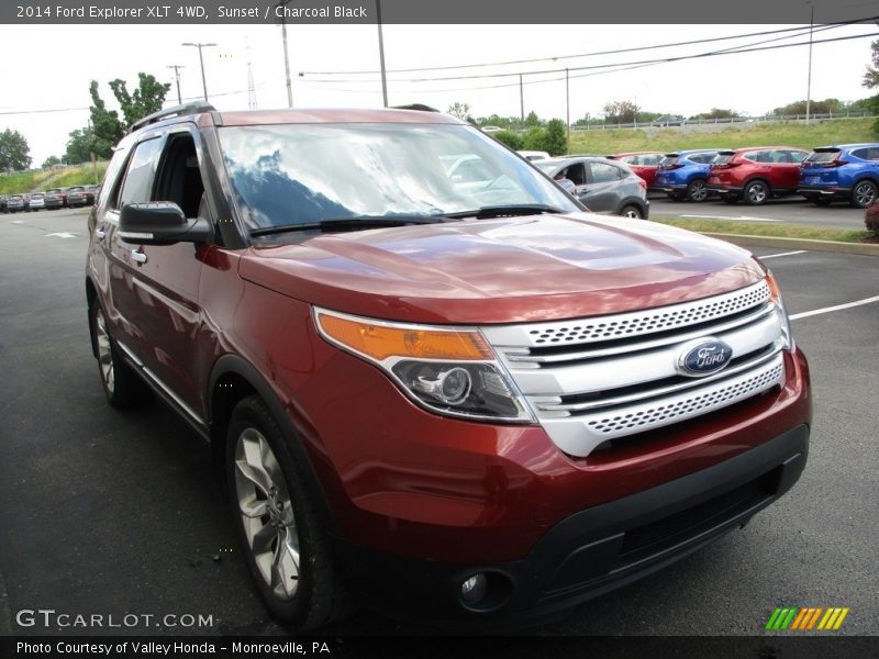 Sunset / Charcoal Black 2014 Ford Explorer XLT 4WD