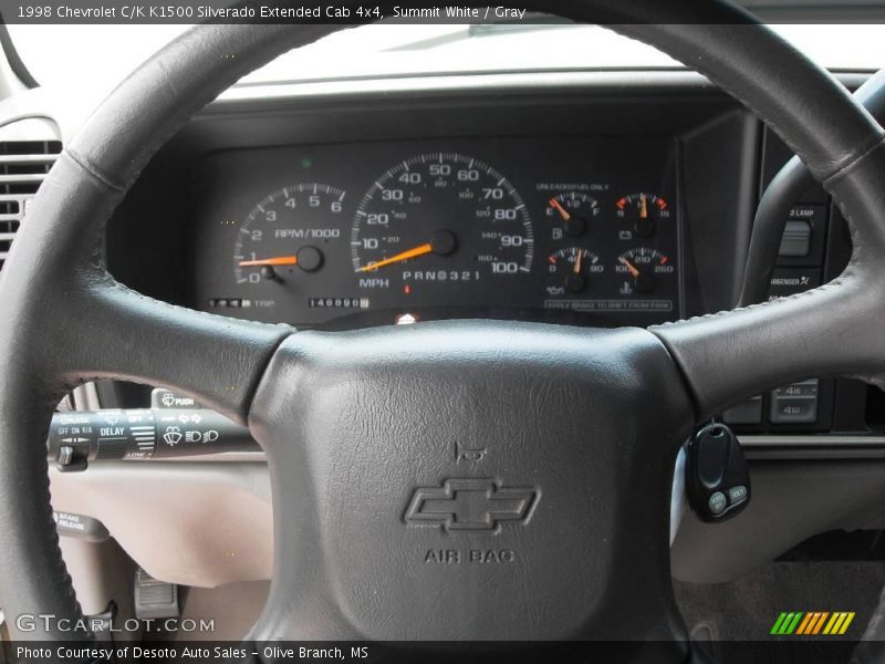 Summit White / Gray 1998 Chevrolet C/K K1500 Silverado Extended Cab 4x4