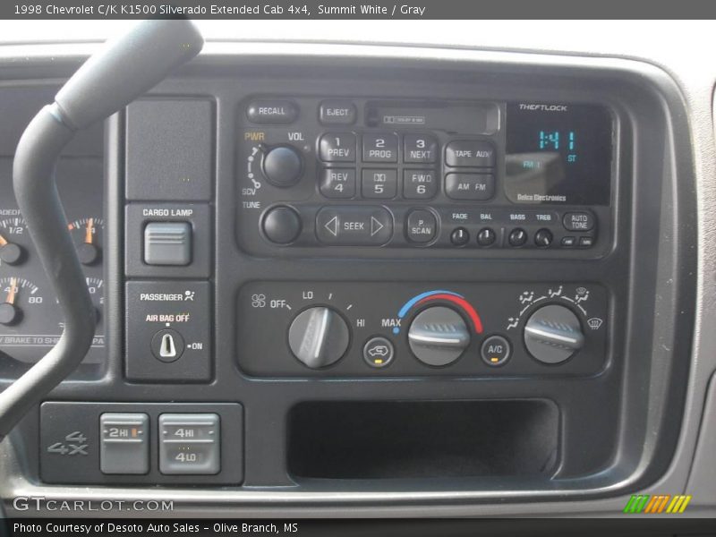Summit White / Gray 1998 Chevrolet C/K K1500 Silverado Extended Cab 4x4