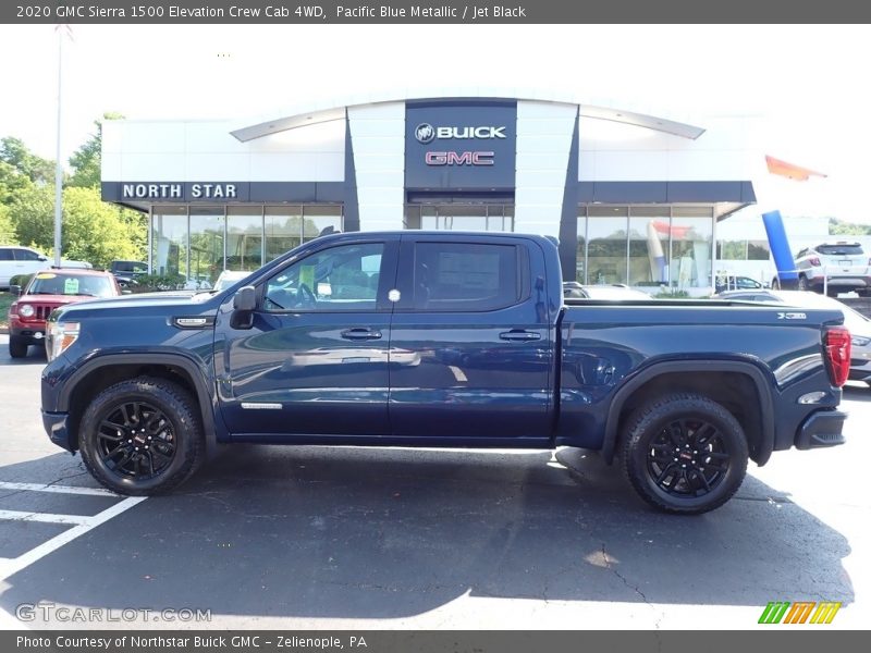 Pacific Blue Metallic / Jet Black 2020 GMC Sierra 1500 Elevation Crew Cab 4WD