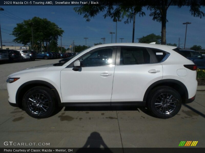 Snowflake White Pearl / Black 2020 Mazda CX-5 Touring AWD