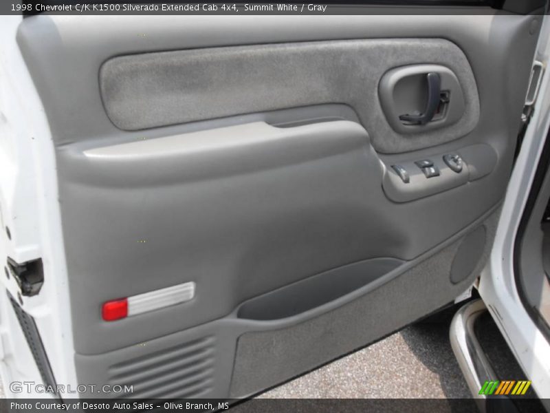 Summit White / Gray 1998 Chevrolet C/K K1500 Silverado Extended Cab 4x4