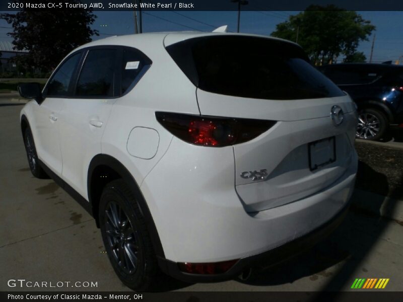 Snowflake White Pearl / Black 2020 Mazda CX-5 Touring AWD