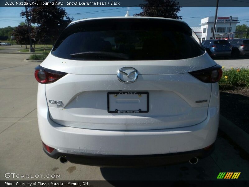 Snowflake White Pearl / Black 2020 Mazda CX-5 Touring AWD