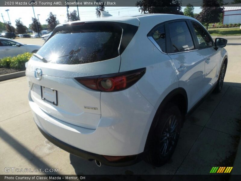 Snowflake White Pearl / Black 2020 Mazda CX-5 Touring AWD