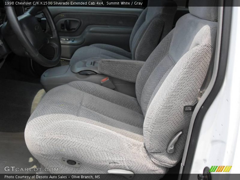 Summit White / Gray 1998 Chevrolet C/K K1500 Silverado Extended Cab 4x4