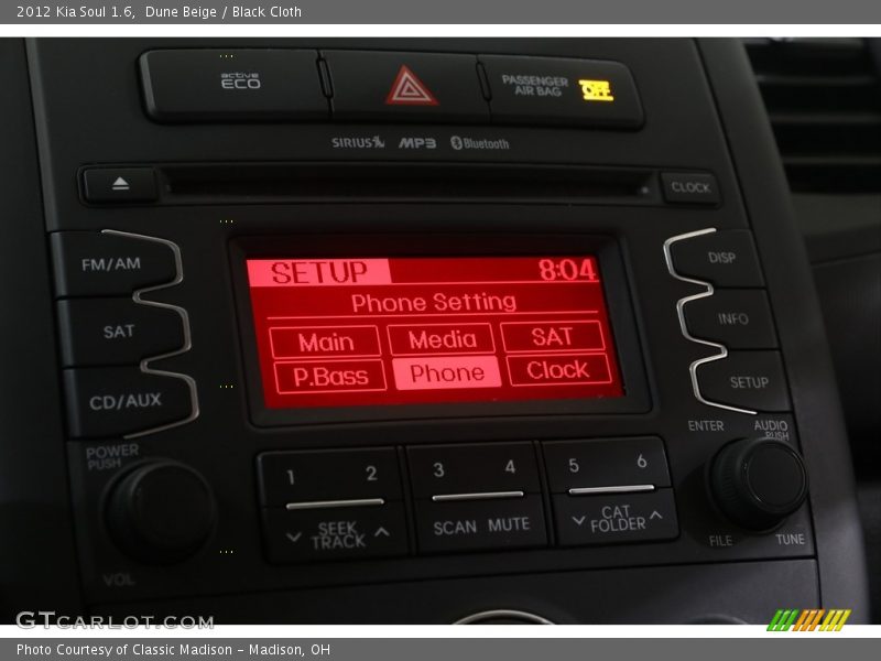 Dune Beige / Black Cloth 2012 Kia Soul 1.6