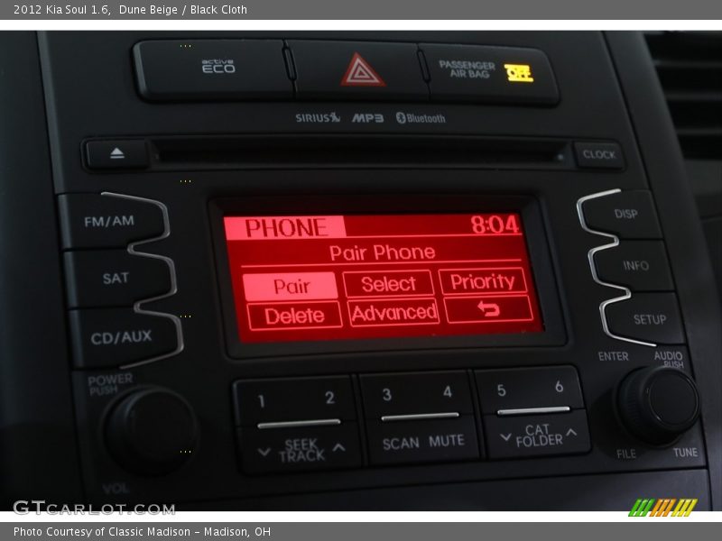 Dune Beige / Black Cloth 2012 Kia Soul 1.6