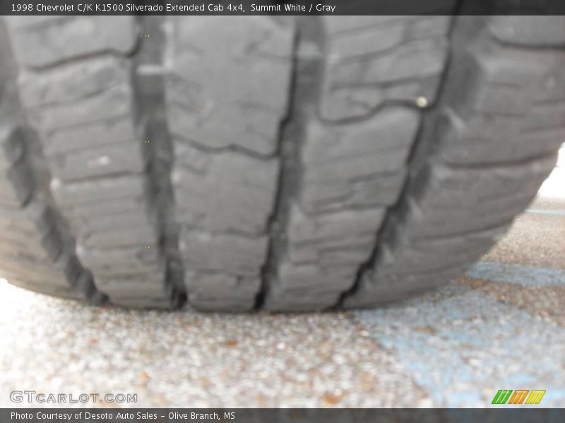 Summit White / Gray 1998 Chevrolet C/K K1500 Silverado Extended Cab 4x4