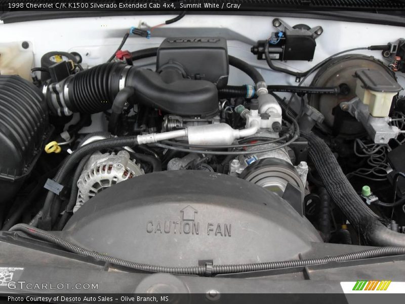 Summit White / Gray 1998 Chevrolet C/K K1500 Silverado Extended Cab 4x4