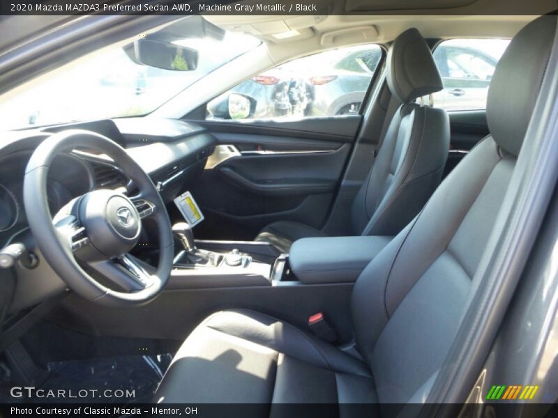 Machine Gray Metallic / Black 2020 Mazda MAZDA3 Preferred Sedan AWD