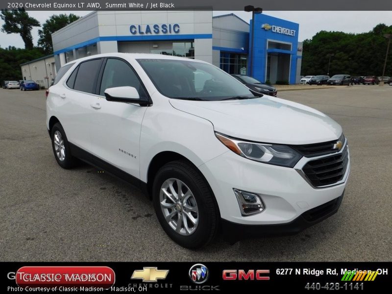 Summit White / Jet Black 2020 Chevrolet Equinox LT AWD