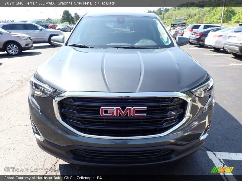 Graphite Gray Metallic / Jet Black 2020 GMC Terrain SLE AWD