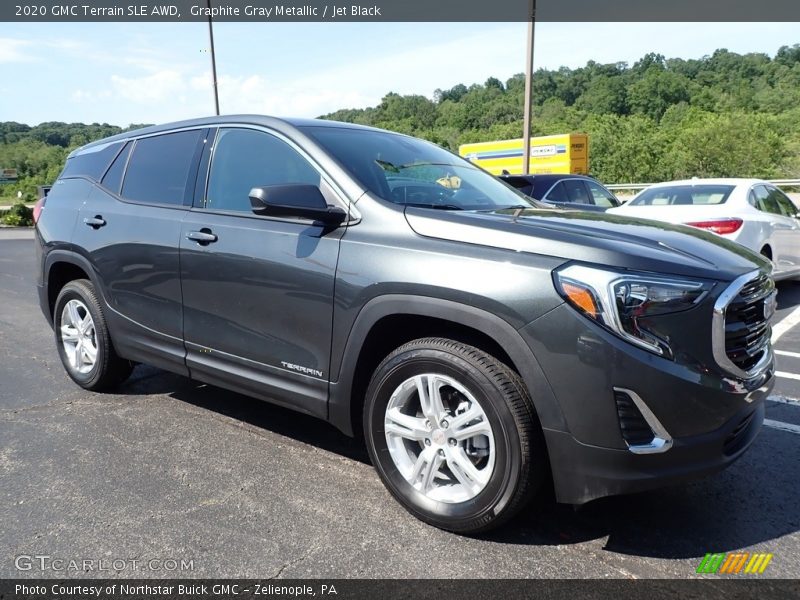 Graphite Gray Metallic / Jet Black 2020 GMC Terrain SLE AWD