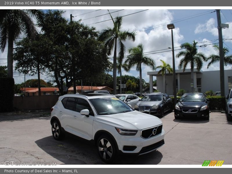 Ice White / Blond 2019 Volvo XC40 T5 Momentum AWD