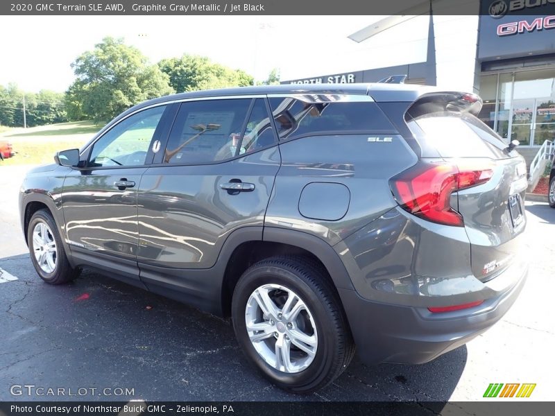 Graphite Gray Metallic / Jet Black 2020 GMC Terrain SLE AWD