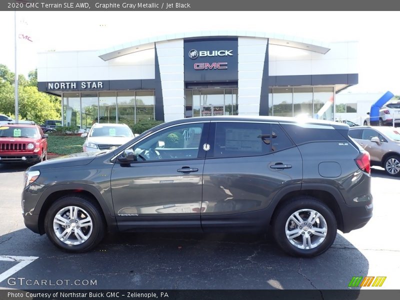 Graphite Gray Metallic / Jet Black 2020 GMC Terrain SLE AWD