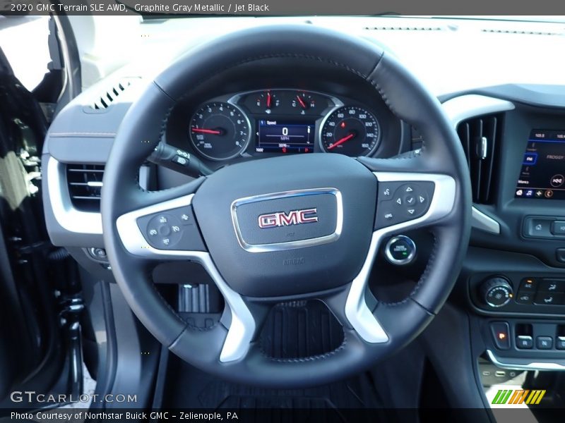 Graphite Gray Metallic / Jet Black 2020 GMC Terrain SLE AWD
