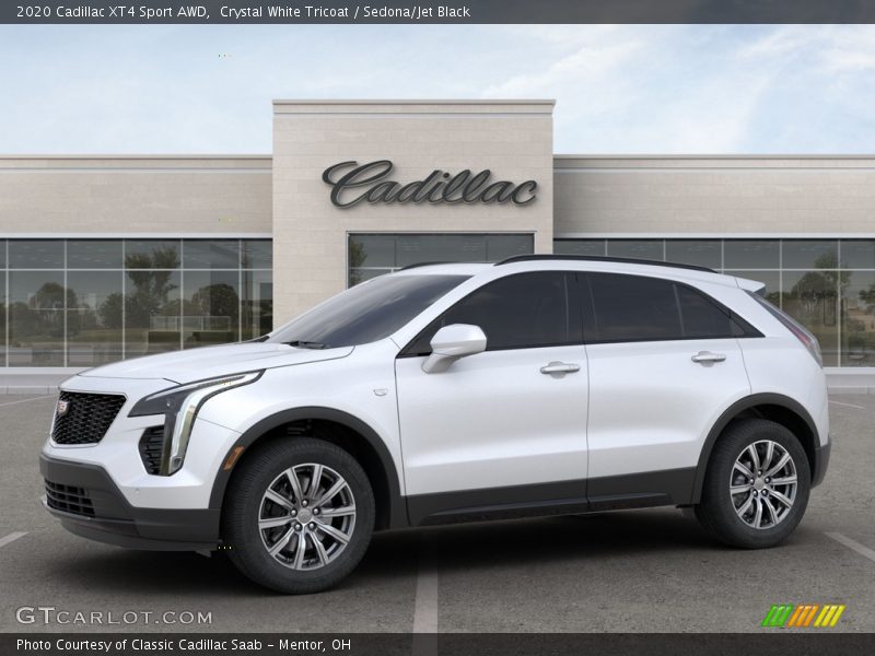 Crystal White Tricoat / Sedona/Jet Black 2020 Cadillac XT4 Sport AWD