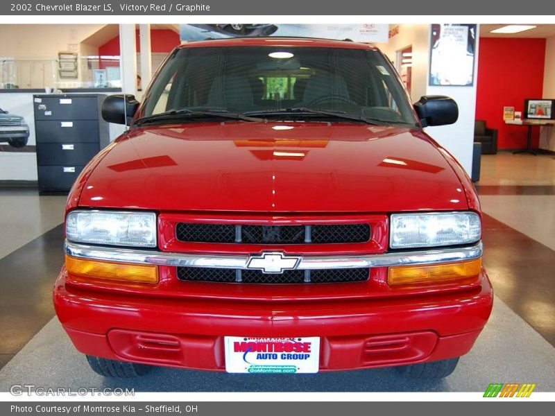 Victory Red / Graphite 2002 Chevrolet Blazer LS