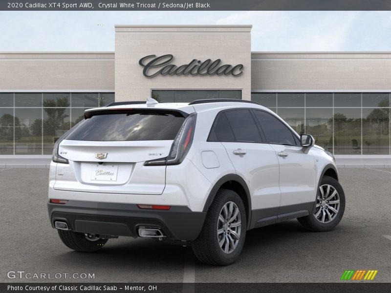 Crystal White Tricoat / Sedona/Jet Black 2020 Cadillac XT4 Sport AWD