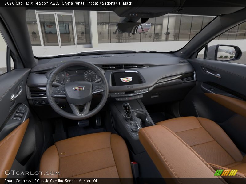 Crystal White Tricoat / Sedona/Jet Black 2020 Cadillac XT4 Sport AWD