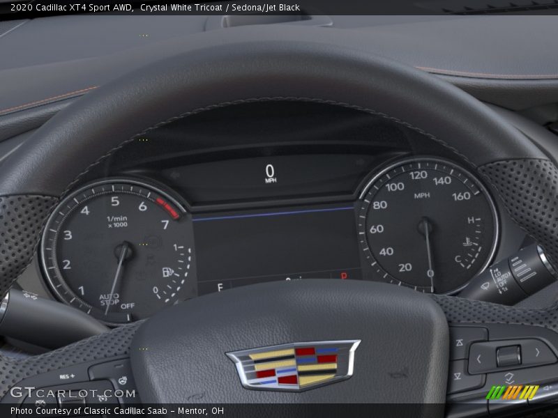 Crystal White Tricoat / Sedona/Jet Black 2020 Cadillac XT4 Sport AWD