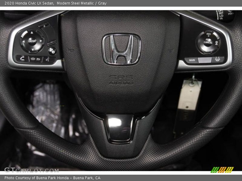 Modern Steel Metallic / Gray 2020 Honda Civic LX Sedan