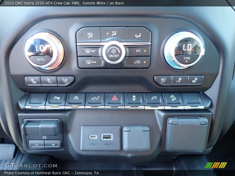 Controls of 2020 Sierra 1500 AT4 Crew Cab 4WD