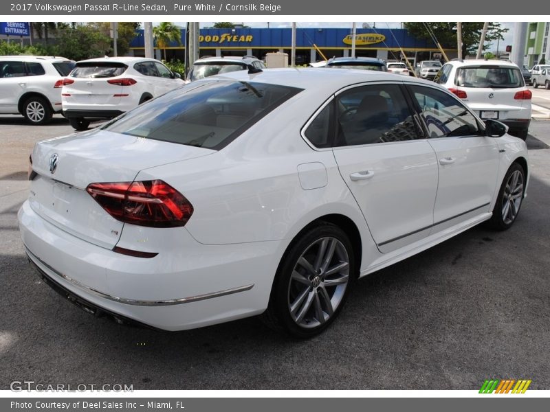 Pure White / Cornsilk Beige 2017 Volkswagen Passat R-Line Sedan
