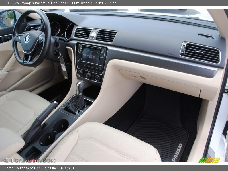 Pure White / Cornsilk Beige 2017 Volkswagen Passat R-Line Sedan