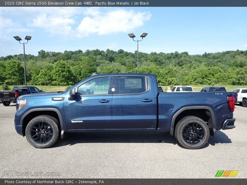 Pacific Blue Metallic / Jet Black 2020 GMC Sierra 1500 Elevation Crew Cab 4WD