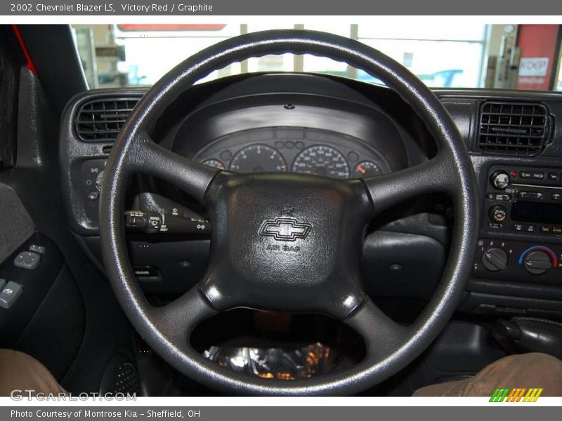Victory Red / Graphite 2002 Chevrolet Blazer LS