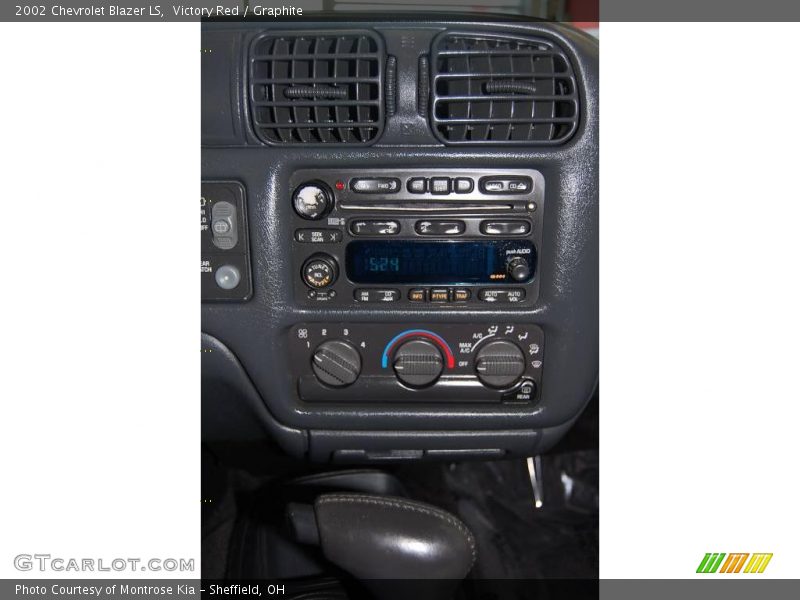 Victory Red / Graphite 2002 Chevrolet Blazer LS