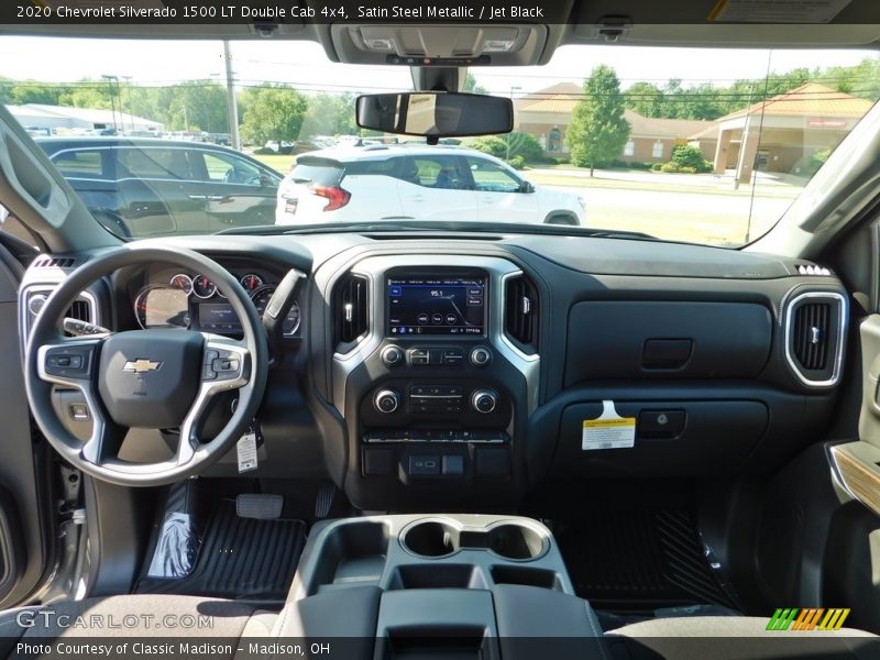 Satin Steel Metallic / Jet Black 2020 Chevrolet Silverado 1500 LT Double Cab 4x4