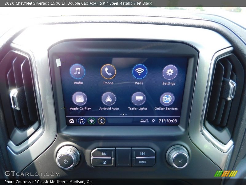 Satin Steel Metallic / Jet Black 2020 Chevrolet Silverado 1500 LT Double Cab 4x4