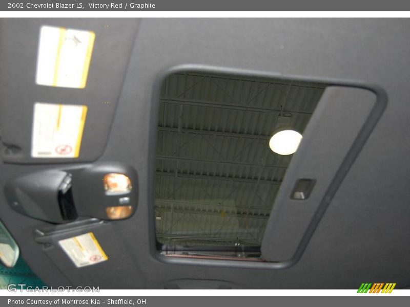 Victory Red / Graphite 2002 Chevrolet Blazer LS