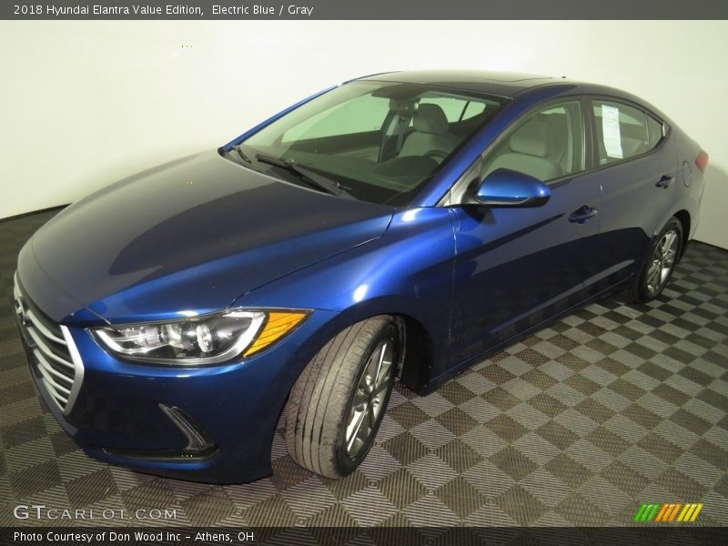 Electric Blue / Gray 2018 Hyundai Elantra Value Edition