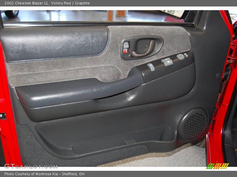 Victory Red / Graphite 2002 Chevrolet Blazer LS