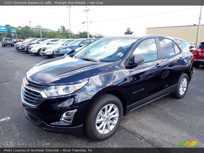 Midnight Blue Metallic / Ash Gray 2020 Chevrolet Equinox LS AWD