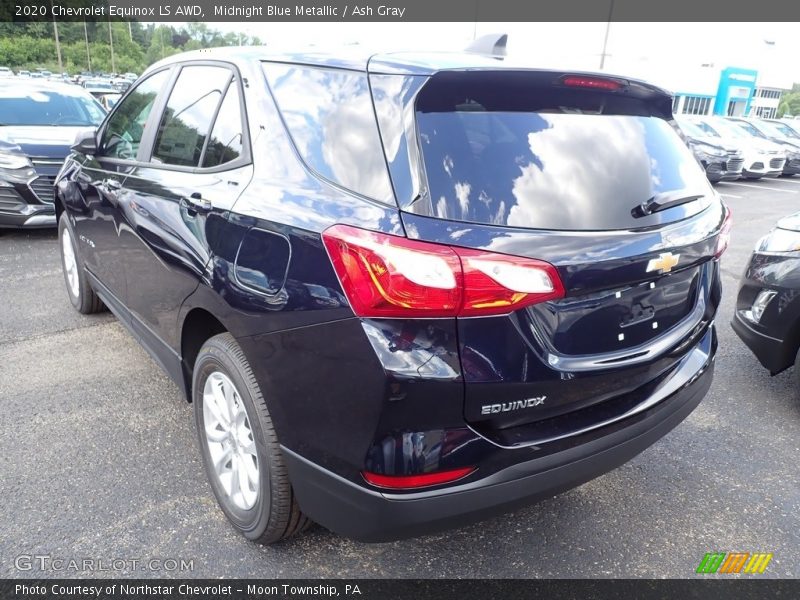 Midnight Blue Metallic / Ash Gray 2020 Chevrolet Equinox LS AWD