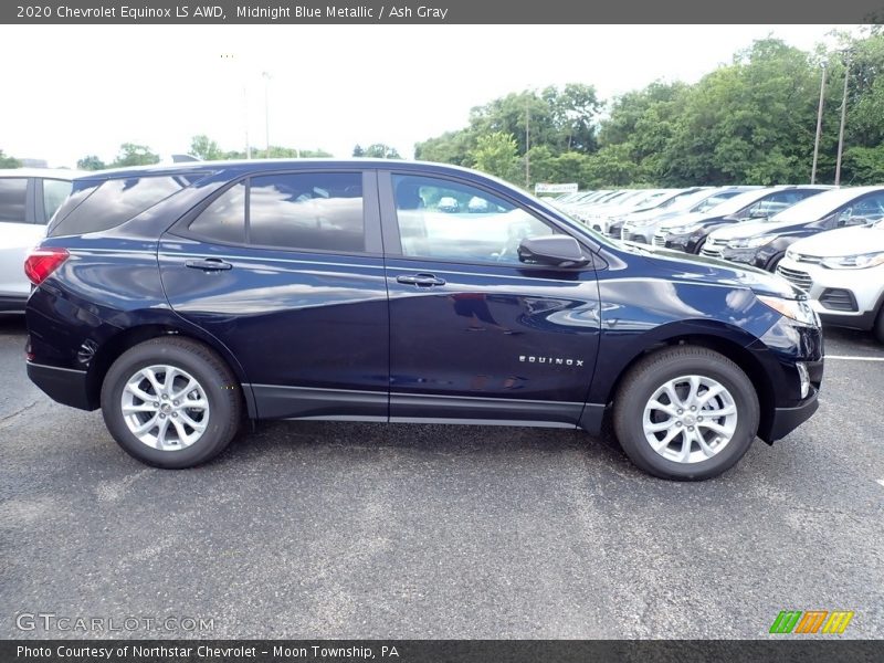 Midnight Blue Metallic / Ash Gray 2020 Chevrolet Equinox LS AWD