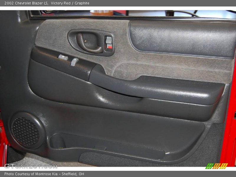 Victory Red / Graphite 2002 Chevrolet Blazer LS
