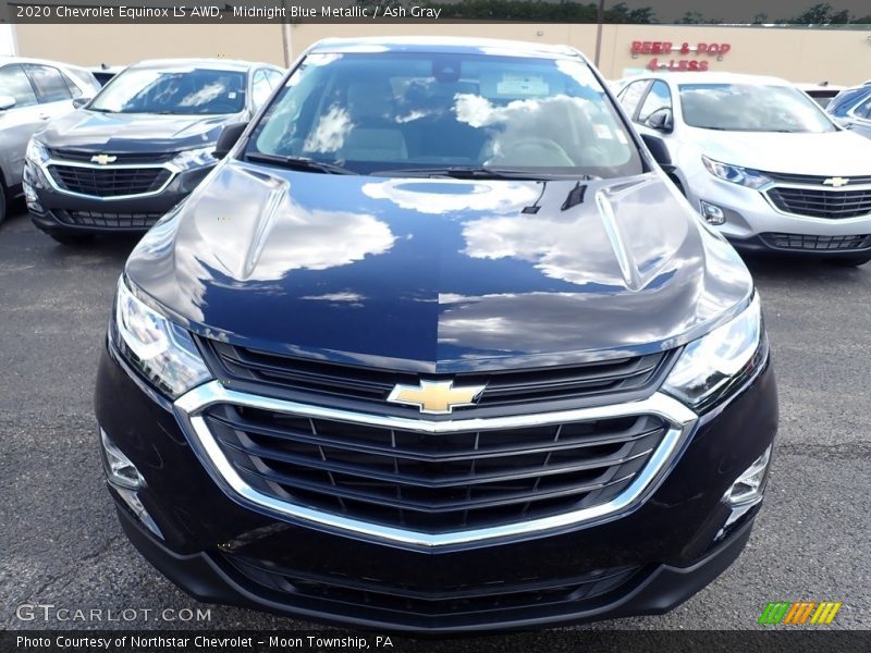 Midnight Blue Metallic / Ash Gray 2020 Chevrolet Equinox LS AWD