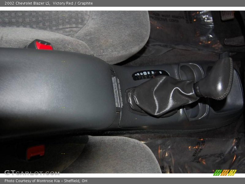 Victory Red / Graphite 2002 Chevrolet Blazer LS