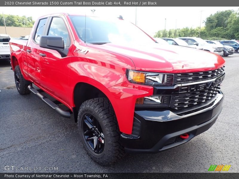 Red Hot / Jet Black 2020 Chevrolet Silverado 1500 Custom Trail Boss Double Cab 4x4