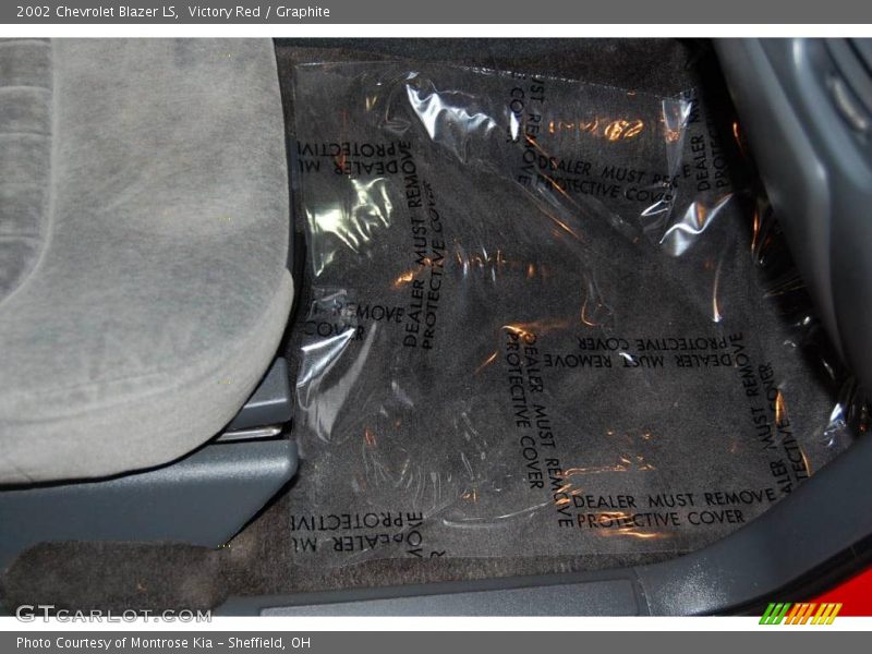 Victory Red / Graphite 2002 Chevrolet Blazer LS