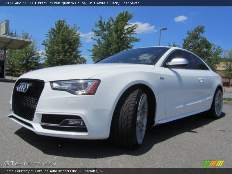 Ibis White / Black/Lunar Silver 2014 Audi S5 3.0T Premium Plus quattro Coupe