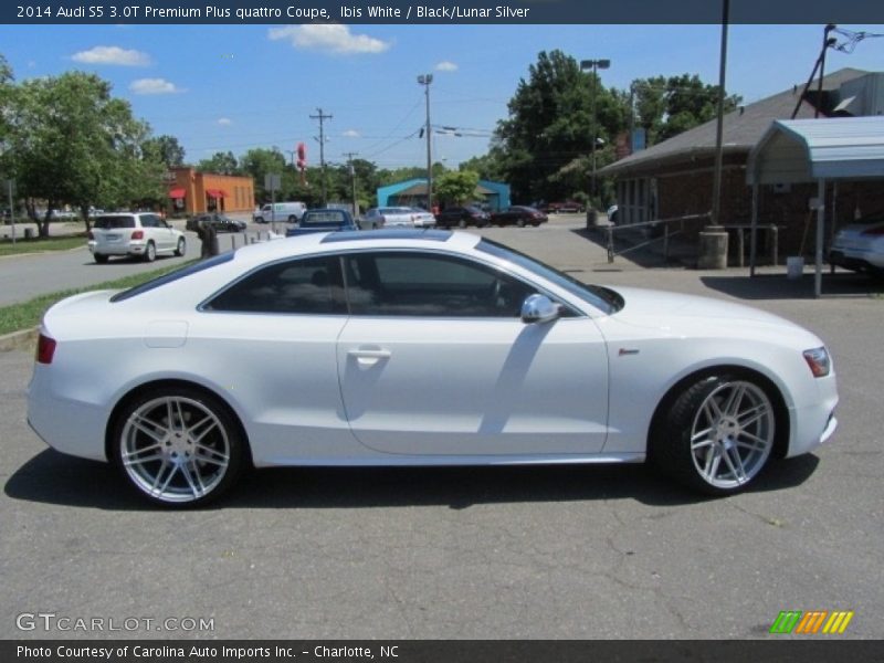 Ibis White / Black/Lunar Silver 2014 Audi S5 3.0T Premium Plus quattro Coupe